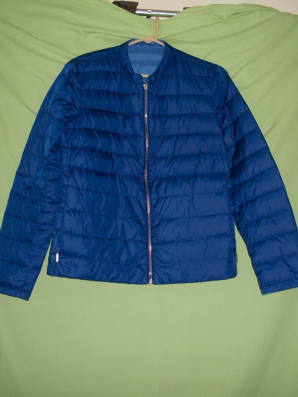 Massimo Dutti Reversible Blue/Light Blue Down Jacket